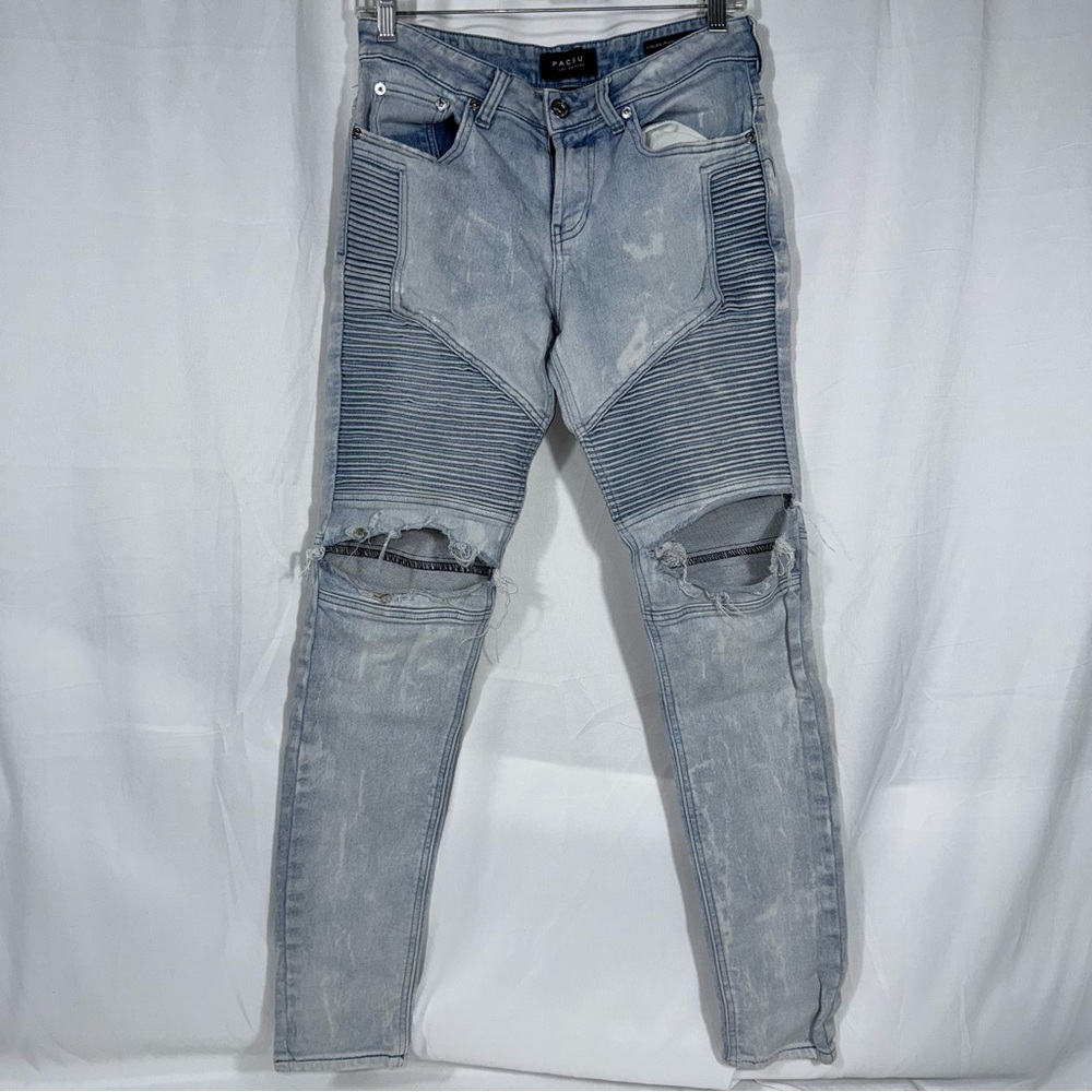 PacSun Distressed Light Blue Skinny Jeans